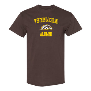 Western Michigan Arch Logo Alumni T-Shirt - Dark Chocolate