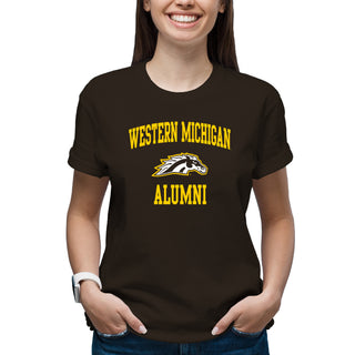 Western Michigan Arch Logo Alumni T-Shirt - Dark Chocolate