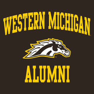 Western Michigan Arch Logo Alumni Hoodie - Dark Chocolate