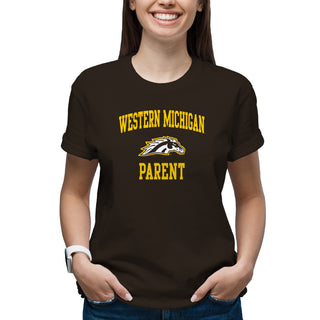 Western Michigan Arch Logo Parent T-Shirt - Dark Chocolate
