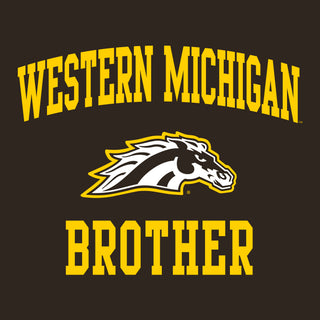 Western Michigan Arch Logo Brother T-Shirt - Dark Chocolate