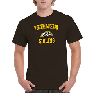 Western Michigan Arch Logo Sibling T-Shirt - Dark Chocolate