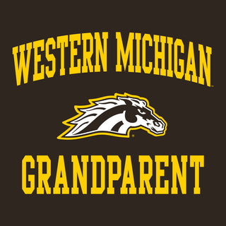 Western Michigan Arch Logo Grandparent T-Shirt - Dark Chocolate