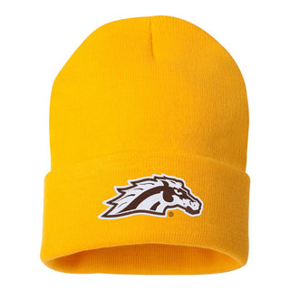 Western Michigan Primary Logo Solid Knit Cuffed Beanie