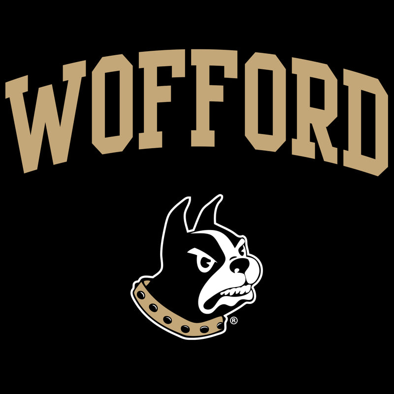 Wofford College Terriers Arch Logo T Shirt - Black