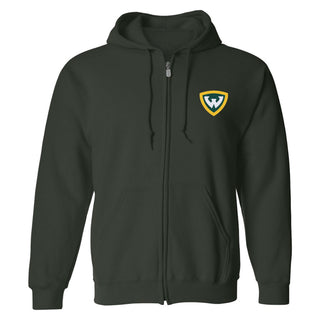 Wayne State Primary Logo EMB Full Zip Hoodie
