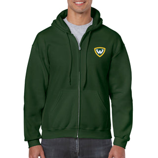 Wayne State Primary Logo EMB Full Zip Hoodie