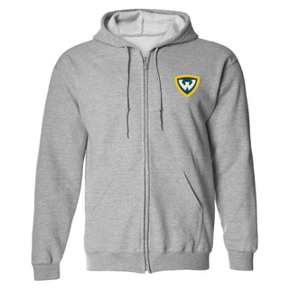 Wayne State Primary Logo EMB Full Zip Hoodie