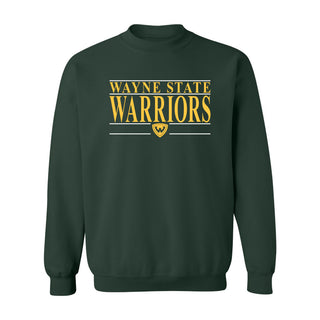 Wayne State Headline Crewneck - Forest