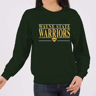 Wayne State Headline Crewneck - Forest