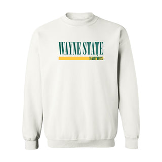 Wayne State Boldline Crewneck - White