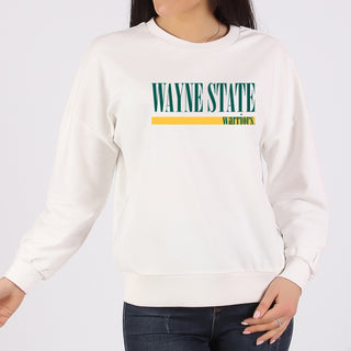 Wayne State Boldline Crewneck - White