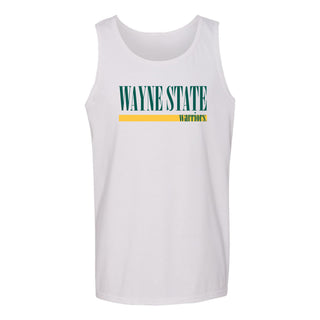 Wayne State Boldline Tank Top - White