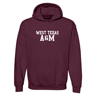 West Texas A&M Buffaloes Basic Block Hoodie - Maroon