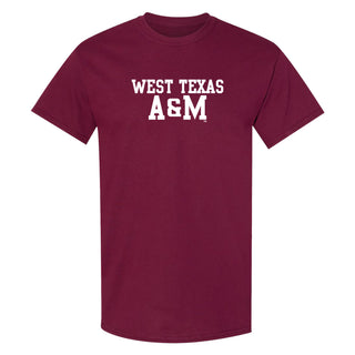 West Texas A&M Buffaloes Basic Block T-Shirt - Maroon