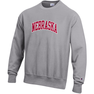 Nebraska Applique Champion RW Crewneck - Oxford