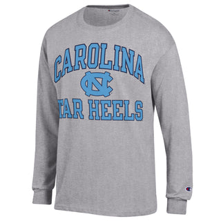 Champion Carolina Arch Over Tar Heels Long Sleeve - Oxford Grey