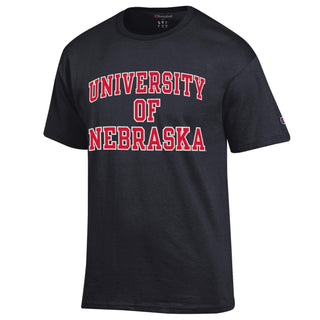 University of Nebraska Champion Basic T-Shirt - Black