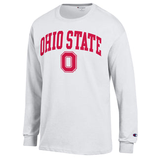 Ohio State Arch Logo Champion Basic Long Sleeve - White