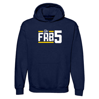 Fab Five Logo Hoodie - Navy