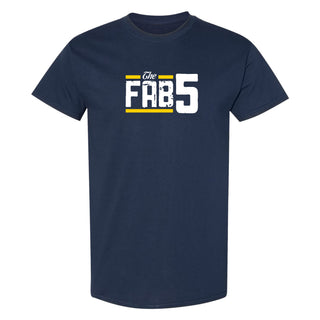 Fab Five Logo T-Shirt - Navy