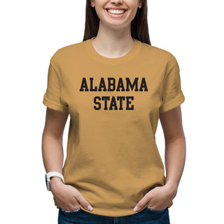 Alabama State Hornets Basic Block T-Shirt - Old Gold