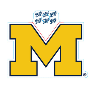 MICHIGAN BLUE84 BLOCK M DECAL