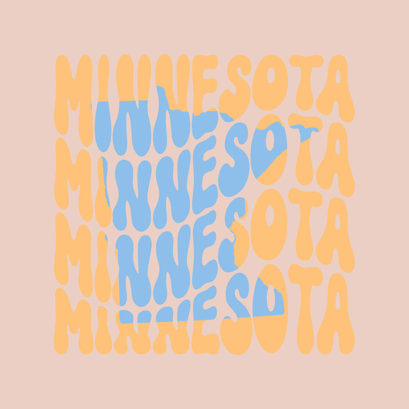 Minnesota Wave Womens Crop Hoodie - Blush