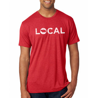 Nebraska Local Triblend T-Shirt - Vintage Red