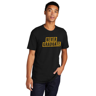 Never Graduate NLA T-Shirt - Black w/ Yellow Print