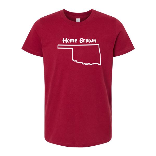 OK Home Grown Youth Jersey T Shirt Cardinal Underground Printing