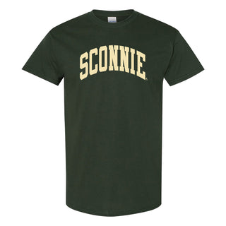 Sconnie Cream Arch T-Shirt - Forest