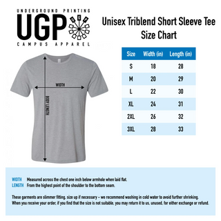 UGP Block Michigan Canvas Triblend T-Shirt - Yellow Gold Triblend