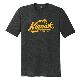 Kinnick Vintage District Triblend T-Shirt - Black Frost