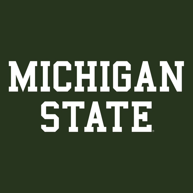 Michigan State University Spartans Basic Block Tank Top - Forest