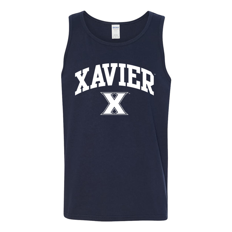 Xavier University Musketeers Arch Logo Heavy Cotton Tank Top - Navy