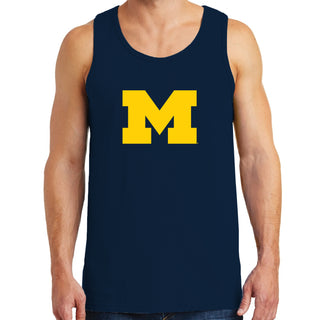 University of Michigan Wolverines Primary Logo Tank Top - Navy