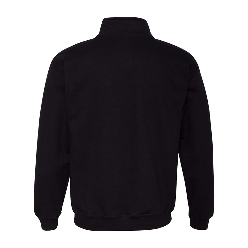 University of owa Hawkeye Logo Left Chest Embroidered Quarter Zip Sweatshirt - Black