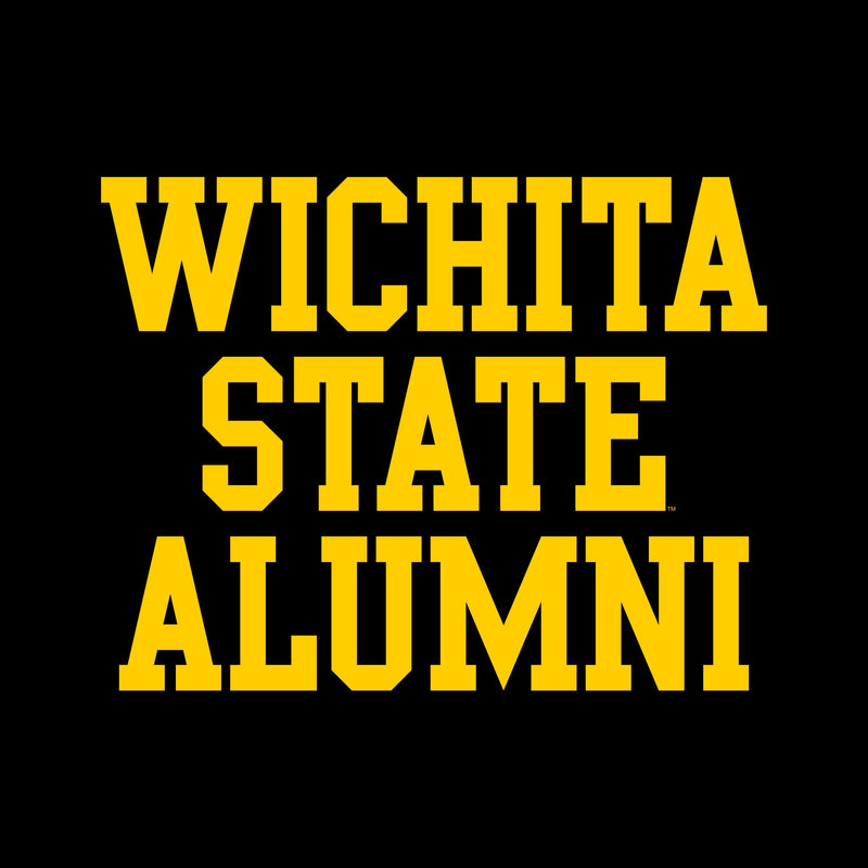 Wichita State University Shockers Alumni Block Short Sleeve T Shirt - Black