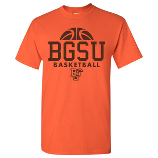 Bowling Green State University Falcons Basketball Hype Basic Cotton Short Sleeve T Shirt - Orange