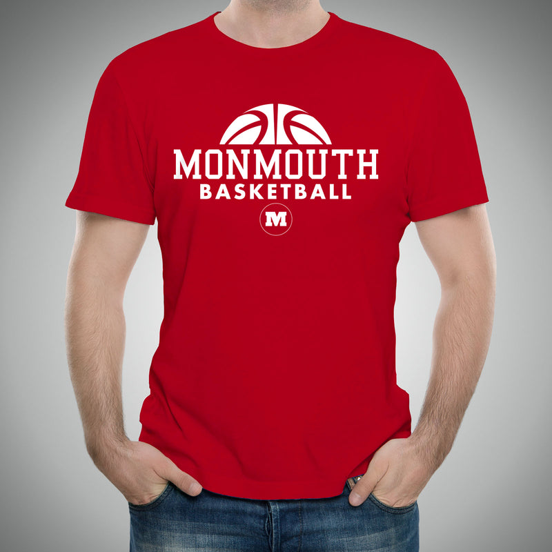 Monmouth College Fighting Scots Basketball Hype Short Sleeve T Shirt - Red