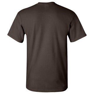 Bowling Green State University Basketball Hype  Basic Cotton Short Sleeve T Shirt - Dark Chocolate