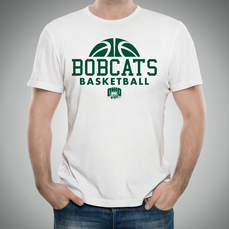 Ohio University Bobcats Basketball Hype Short Sleeve T Shirt - White