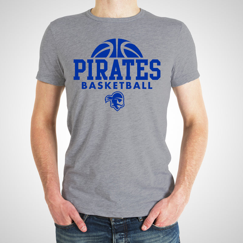 Seton Hall University Pirates Basketball Hype Short Sleeve T Shirt - Sport Grey