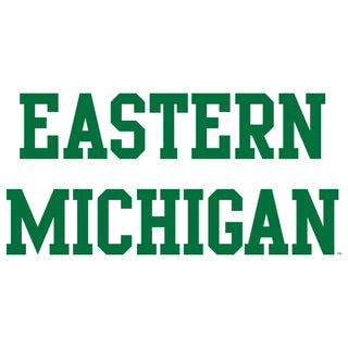 Eastern Michigan University Eagles Basic Block Youth Short Sleeve T Shirt - White