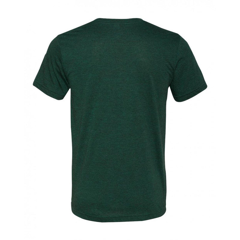 Michigan State Spartans Vaporwave Grid Triblend T Shirt - Emerald Triblend