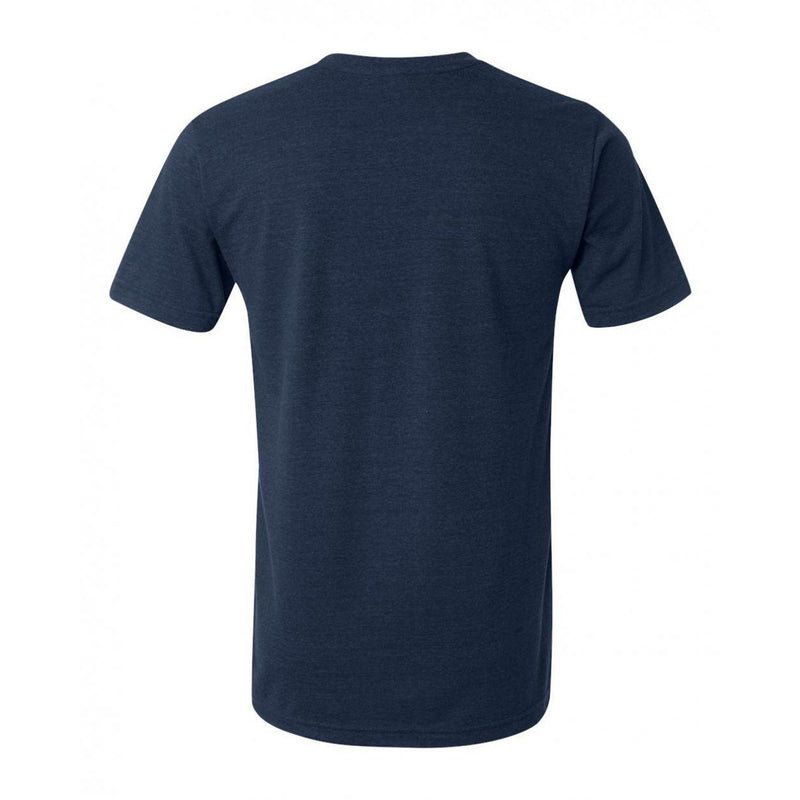 University of Michigan Wolverines Basic Block Canvas Short Sleeve Triblend T-Shirt - Solid Navy Triblend