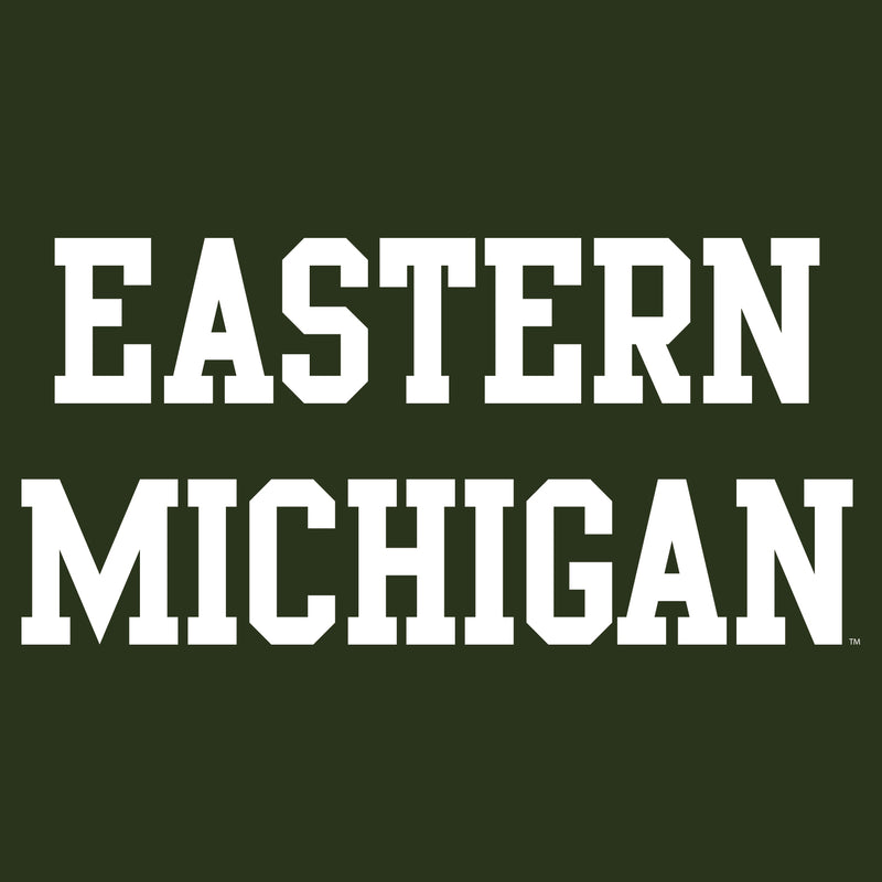 Eastern Michigan University Eagles Basic Block Hoodie - Forest
