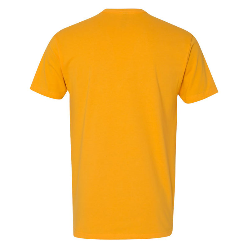 University of Iowa Hawkeyes Arch Logo Next Level Premium Cotton Short Sleeve T Shirt - Gold
