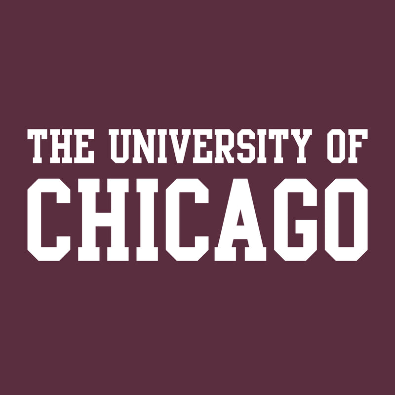 University of Chicago Maroons Basic Block Heavy Blend Hoodie - Maroon